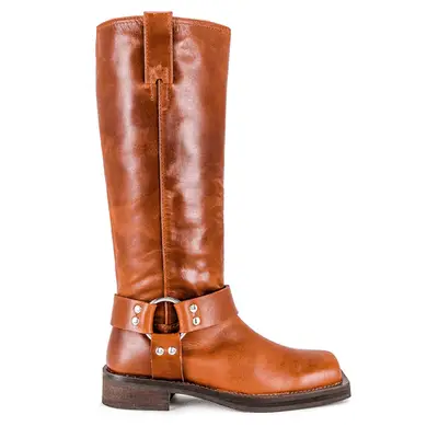 Tony Bianco Biker Boot in cognac brown