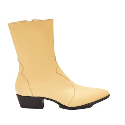 Zou Xou Guada Western Boot in Manteca butter yellowish off-white