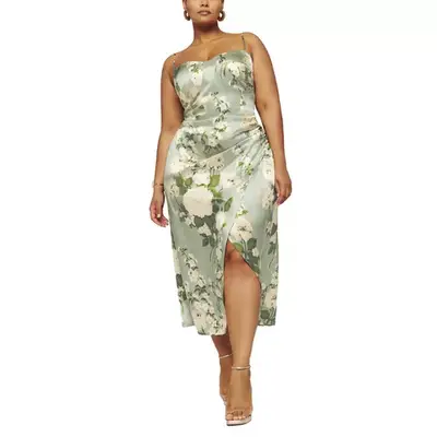 Reformation Marguerite Silk Dress