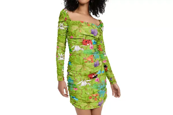 Shopbop Aliette Floral Ruched Mini Dress