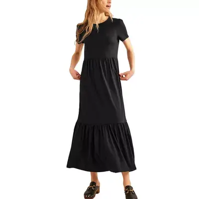 Boden Emma Tiered Jersey Midi Dress