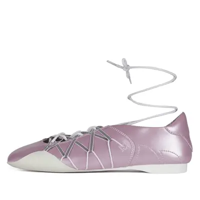 purple lace-up sneaker