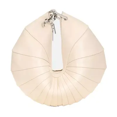 Cult Gaia Ubah Shell Leather Clutch Bag