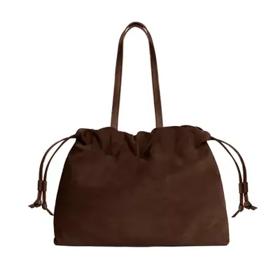 Lemiz Asisi Tote in chocolate suede