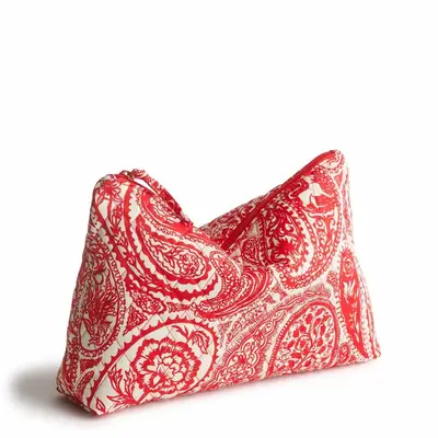 red and white Vera Bradley pouch