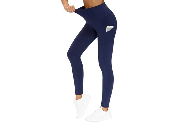 THE GYM PEOPLE Thick High Waist Yoga Pants with Pockets