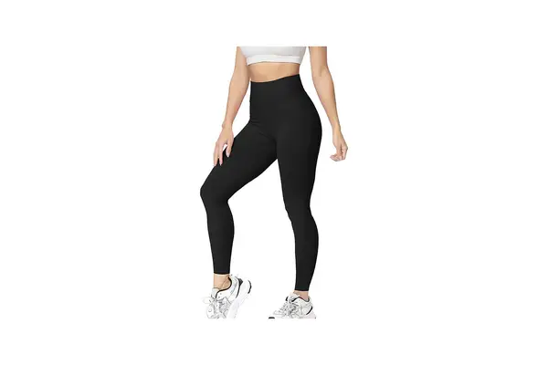 VALANDY High Waisted Leggings for Women Stretch Tummy Control Workout Running Yoga Pants Reg&Plus Size