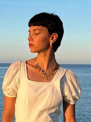 Fanm Djanm Calypso Bangle in rose gold