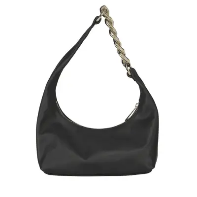 Max + Min Randi Hobo Bag in black with gold chain detail