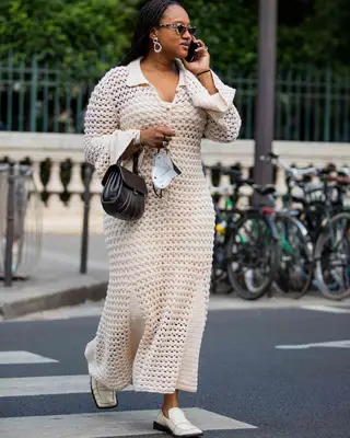 Vivaia Almond-Toe Bow Flats in Tiana pitaya gingham