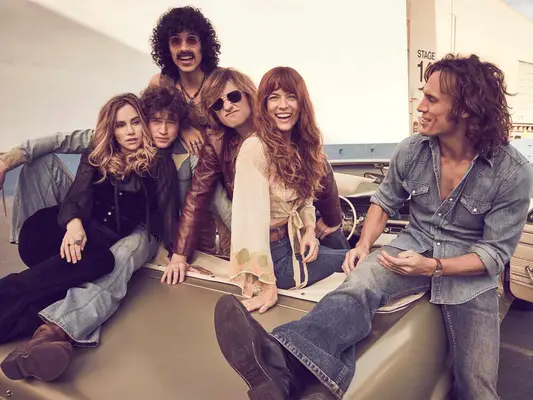 Daisy Jones & the Six cast.