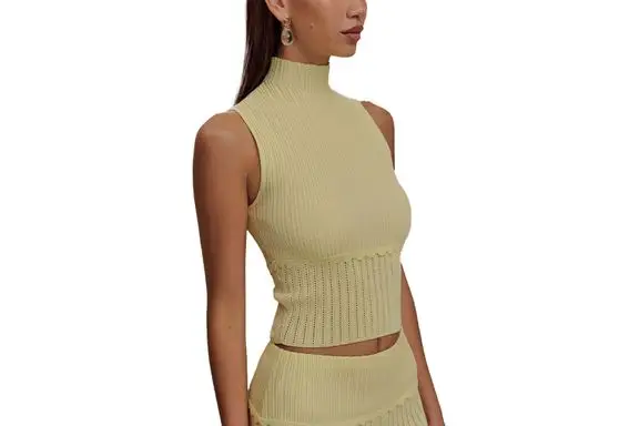 Meshki Indy Pointelle Knit Top