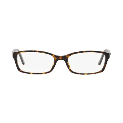pair of black and gold oversized thick black frame eyeglasses against plain background