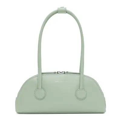 Hailey Bieber carries a black Freja New York Caroline handbag and wears a leather jacket and sunglasses