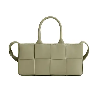 Bottega Veneta East-West Arco Tote in travertine green