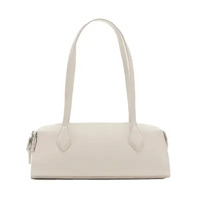 Mango Double-Handle Bowling Bag in white
