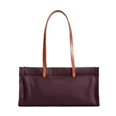 Parker Thatch East West Mimi bag in oxblood burgundy
