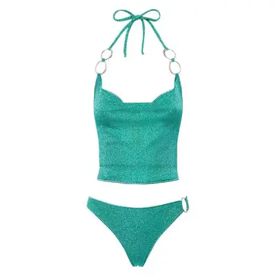 Andrea Iyamah Gada Bikini in ivory