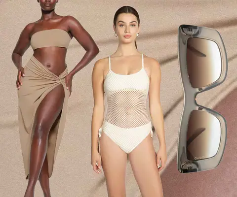 Solid and Striped x Sofia Richie Grainge The Zoya One Piece swimsuit in black with silver chain detail