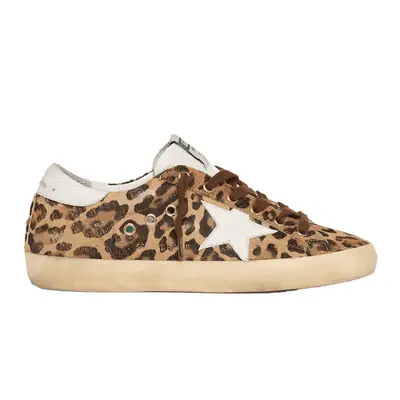 Golden Goose Superstar Leopard Print Calf Hair Sneakers
