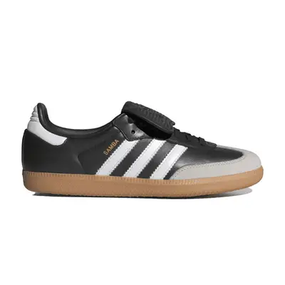 Adidas Samba Long Tongue Shoes in black, white, and gum soles
