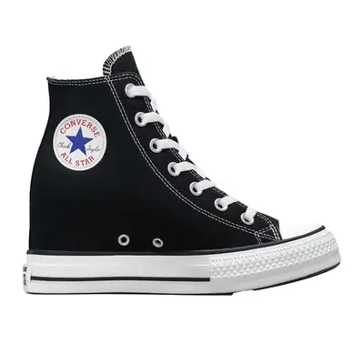 Converse Chuck Taylor All Star Wedge Platform sneaker in black and white