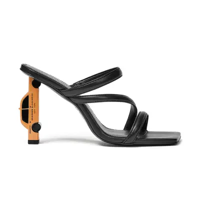 Brandon Blackwood Taxi Heel Sandals in black