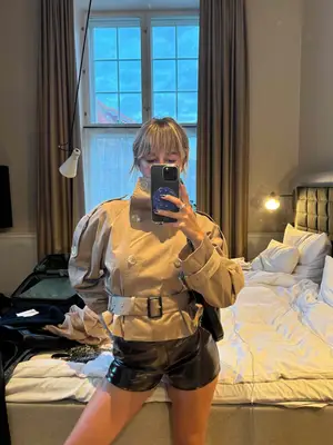 Fanm Mon Winter Bloom Blue Rose Cotton Cardigan