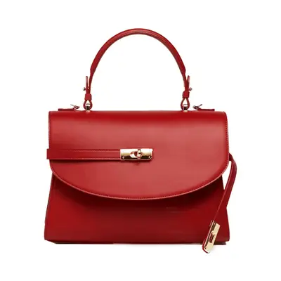 Silver & Riley Classic New Yorker Bag in red with gold hardware