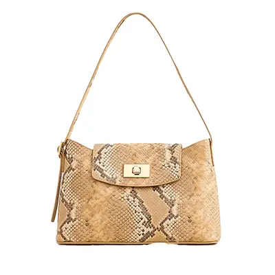 J.Crew Edie Shoulder Bag in neutral snake print