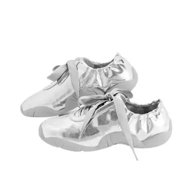 JW Pei Flavia Ballerina Sneakers in silver