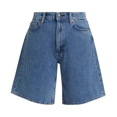 Rag & Bone McKenna Denim Bermuda Shorts in medium wash