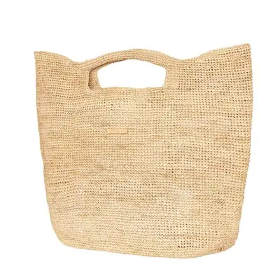 Monday Swimwear Paloma Bag large raffia straw