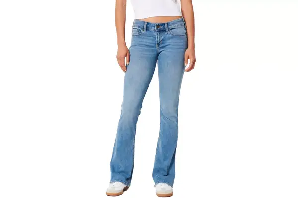 Hollister Low-Rise Medium Wash Boot Jeans