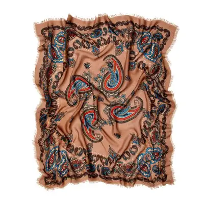 orange printed bandana