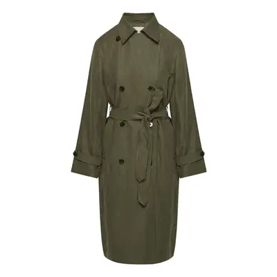 Wilfred Labyrinth Trench Coat in dark olive