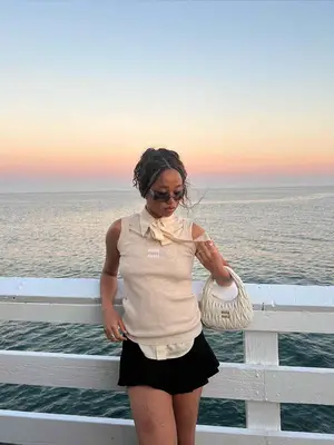 Chelsea Crew Gatsby II T-Strap Heels in black and white