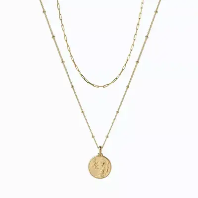 Awe Inspired Mini Athena Delicate Paperclip Necklace Set