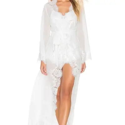 Ulla Johnson Luciene Floral-Embroidered Silk Midi-Slipdress in white