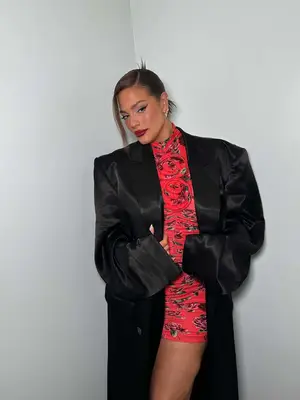 Kate Spade Embellished Midi Skirt in black