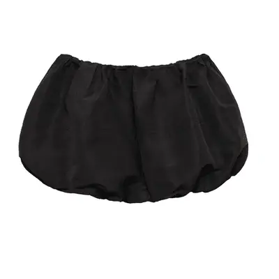 Mango Low-Rise Balloon Mini-Skirt in black