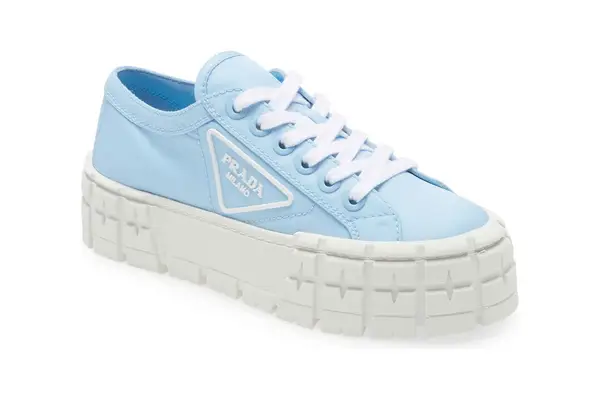 Prada Double Wheel Nylon Gabardine Sneakers