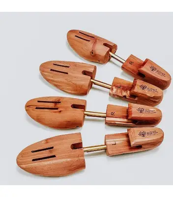 Wooden shoe stretchers