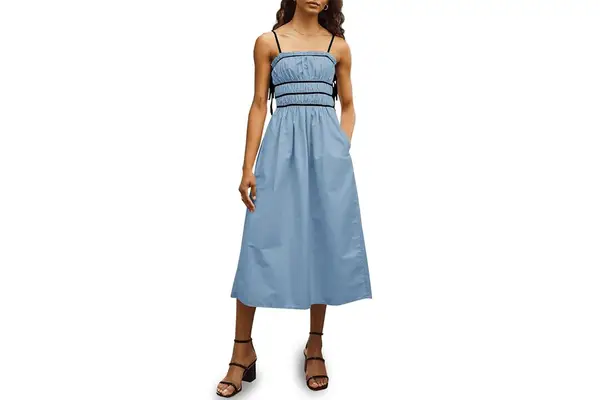 Amazon Wenrine Women Summer Spaghetti Strap Dress