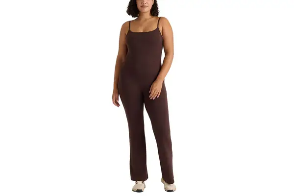 Quince Ultra-Form Kick Flare Jumpsuit