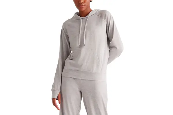 Quince Flowknit Pullover Hoodie