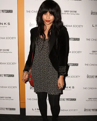 Zoe Kravitz wearing a tuxedo jacket in 2009