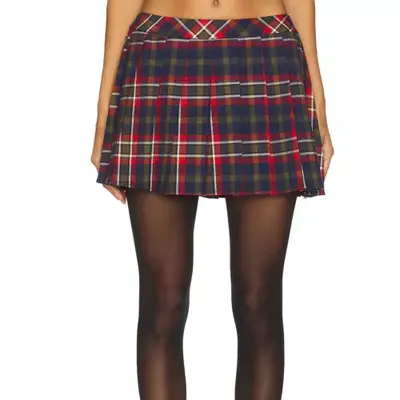 plaid Majorelle skirt