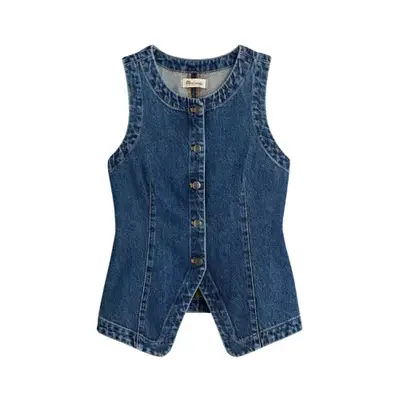 denim Madewell vest