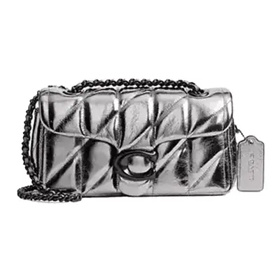 Coach Tabby Shoulder Bag 20 with quilting in pewter